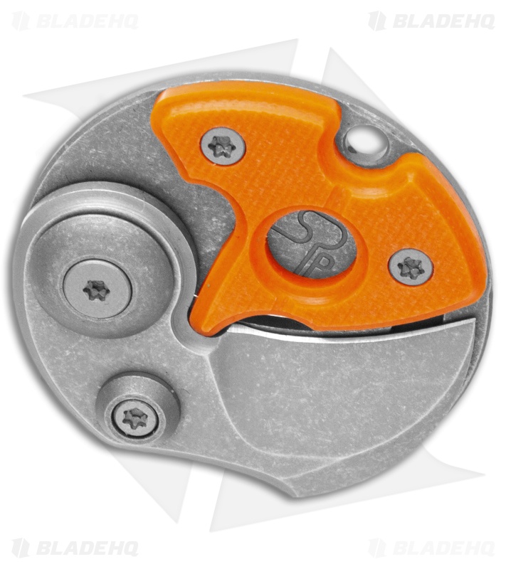 Serge Knife Co. Gen 2 Production Coin Claw Knife Orange G-10 (1" Tumbled)