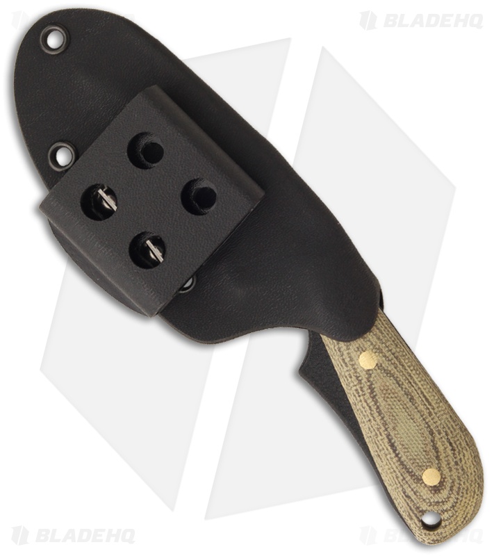 Shadow Tech Knives Raptor 1 Knife Fixed Blade OD Green Micarta (3.25" Plain)