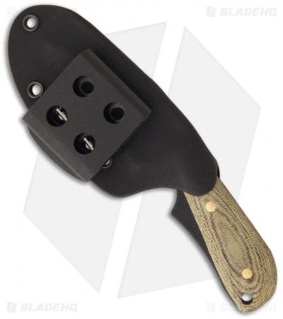 Shadow Tech Knives Raptor 1 Knife Fixed Blade OD Green Micarta (3.25" Plain)