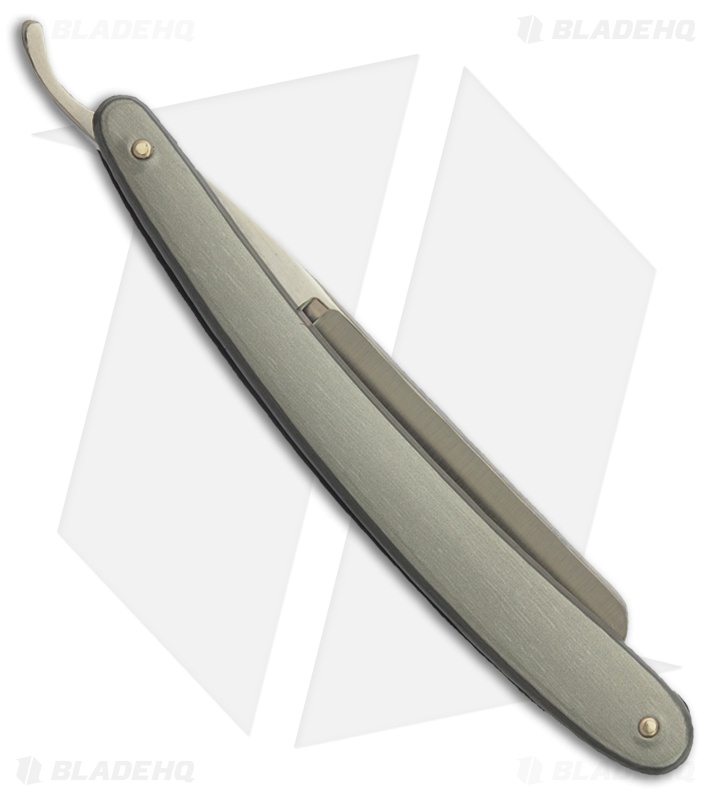 SimbaTEC Razolution Straight Razor Blade Brushed Aluminum Blade HQ