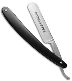 SimbaTEC Razolution Straight Razor Black Synthetic (5/8" Carbon Steel) 88101