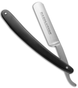 SimbaTEC Razolution Straight Razor Synthetic Black (5/8" Stainless Steel) 88201