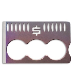 Snody Knives Crisis Card 3.0 Titanium CC Knife Purple Fade (Single-Edge)