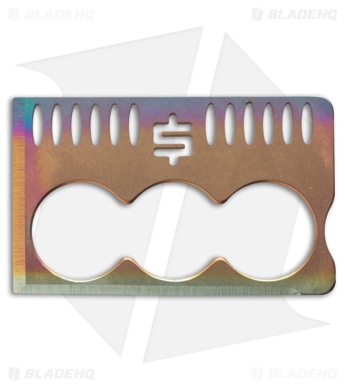 Snody Knives Crisis Card 3.0 Titanium CC Knife Spectrum (Two-Edges)
