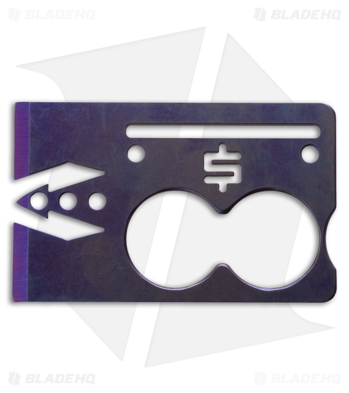 Snody Knives Crisis Card 2-Hole Titanium CC Knife