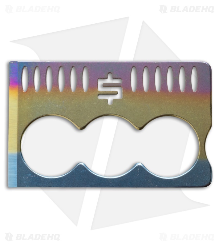 Snody Knives Crisis Card 3.0 Titanium CC Knife Fade (Single-Edge)
