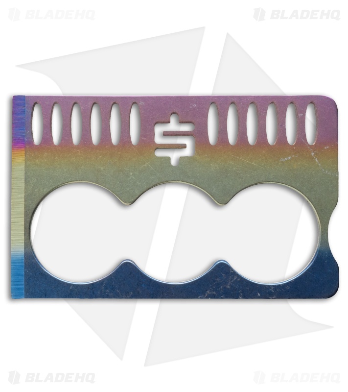 Snody Knives Crisis Card 3.0 Titanium CC Knife Spectrum (Single-Edge)