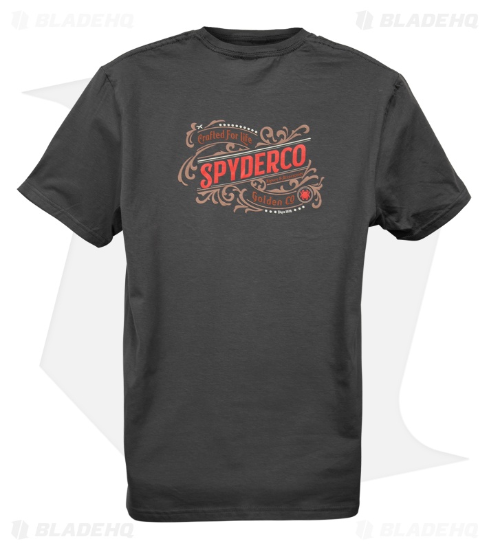 Spyderco Western Charcoal Short Sleeve T-Shirt