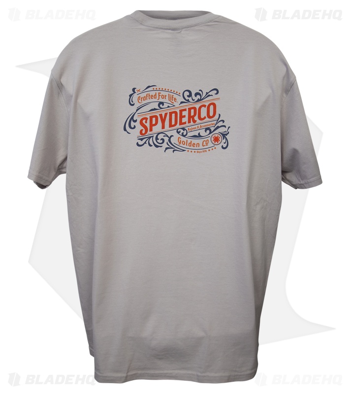 Spyderco Western Ice Gray Short Sleeve T-Shirt