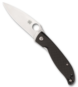 Spyderco Mantra 4 Liner Lock Knife Carbon Fiber/G-10 Laminate (3.3" Satin)