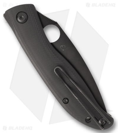 Spyderco Mantra 4 Liner Lock Knife Black G-10 (3.3" Black Oxide 8Cr13MoV)
