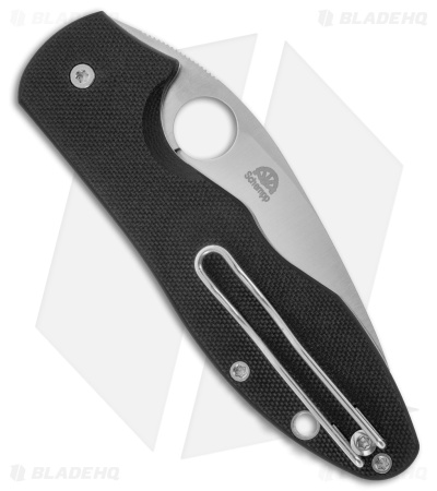 Spyderco Retract Liner Lock Knife Black G-10 (3.4" Satin) C276GP