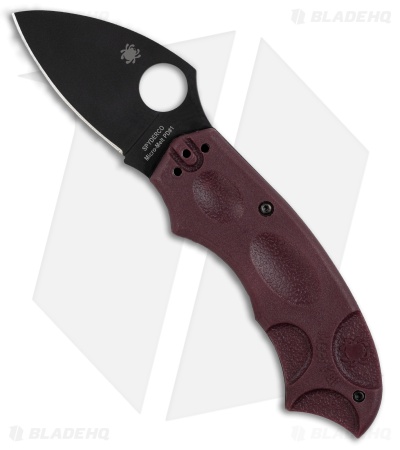 Spyderco Meerkat Lightweight Phantom Lock Knife Burgundy FRN (2" TiCN MM PD#1)