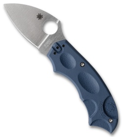 Spyderco Meerkat Lightweight Phantom Lock Knife Blue FRN (2" Satin CPM SPY27)