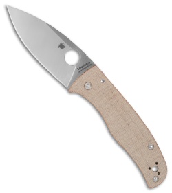 Spyderco Bodacious Compression Lock Knife Brown Canvas Micarta (3.6" Satin)