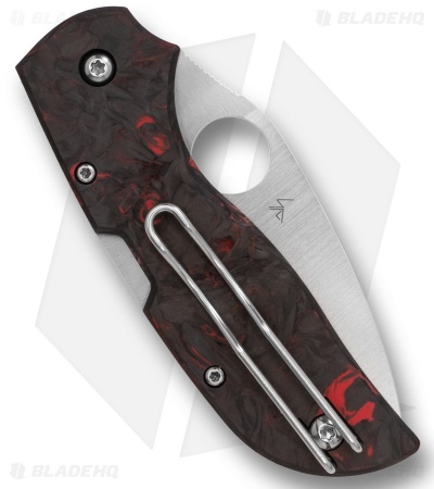Spyderco Chaparral Lockback Knife Red Dark Matter Fatcarbon (2.8" Satin CTS XHP)