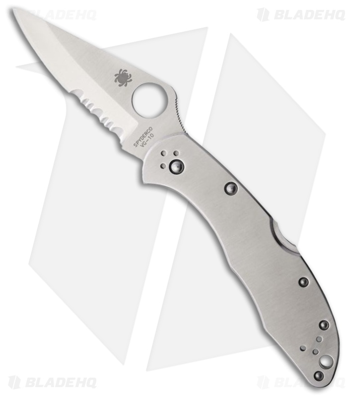 Spyderco Delica 4 Knife Stainless Steel SS Folder (2.88