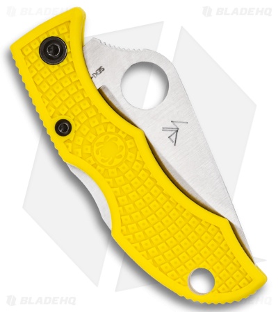 Spyderco Ladybug 3 Salt Knife Yellow FRN (1.94" Satin Serr) LYLS3