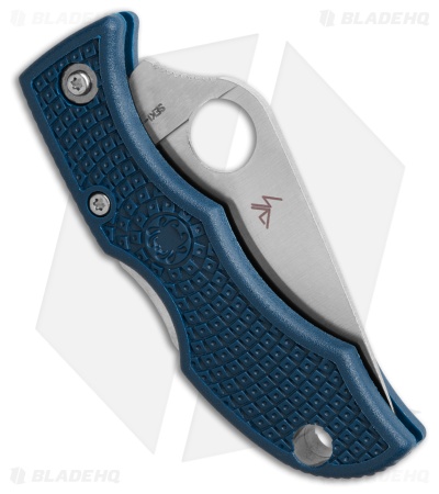 Spyderco Ladybug 3 Lightweight Lockback Knife Blue FRN (1.9" Satin CPM SPY27)