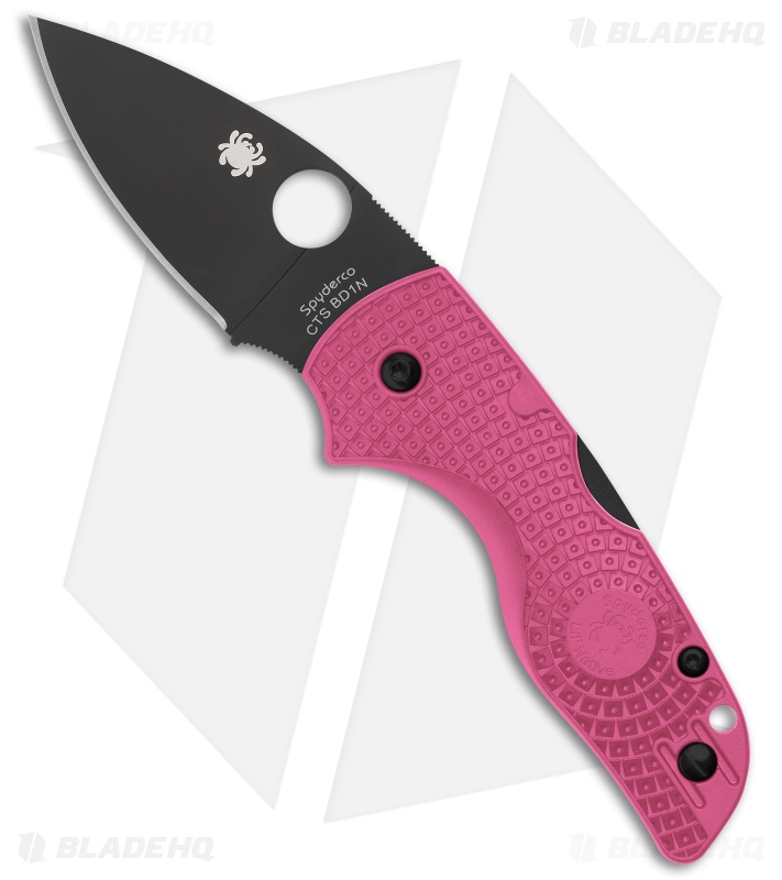 わかlil Spyderco Lil' Native Lightweight | Pink FRN | DLC