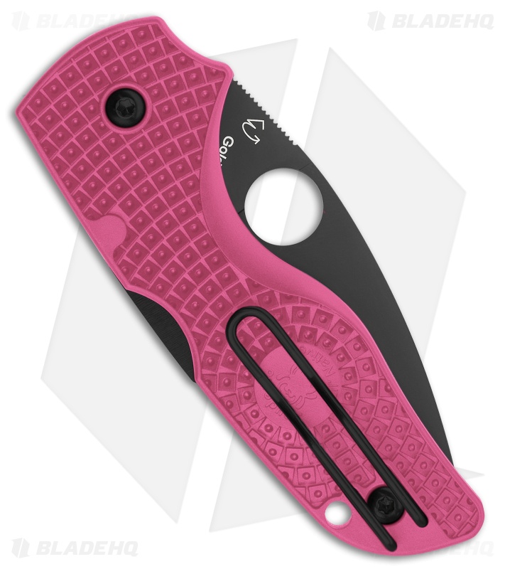 Spyderco Lil' Native Lightweight Lockback Knife Pink FRN (2.4" DLC) C230PPNBK