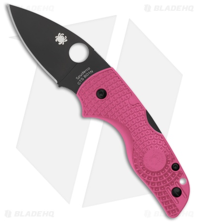 Spyderco Lil' Native Lightweight Lockback Knife Pink FRN (2.4" DLC) C230PPNBK