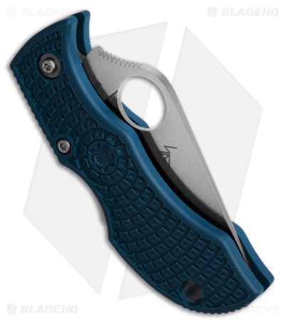 Spyderco Manbug Lockback Knife Cobalt Blue FRN (2" Satin SPY27) MPCBL