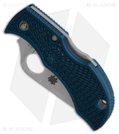 Spyderco Manbug Lockback Knife Cobalt Blue FRN (2" Satin SPY27) MPCBL