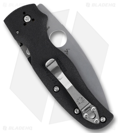 Spyderco Shaman Lightweight Compression Lock Knife Black FRN (3.6" Satin BD1N)