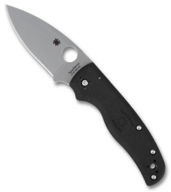 Spyderco Shaman Lightweight Compression Lock Knife Black FRN (3.6&quot; Satin BD1N) | 229716
