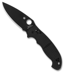 Spyderco Manix 2 XL Salt Ball Bearing Lock Knife Black G-10 (3.9&quot; DLC) | 229712