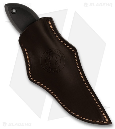 Spyderco Moran Upswept Fixed Blade Knife Gray/Back FRN/Kraton (3.9" Damasteel)