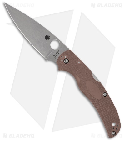 Spyderco Native Chief Lightweight Lockback Knife Brown FRN (4" Satin) C244PBN15V