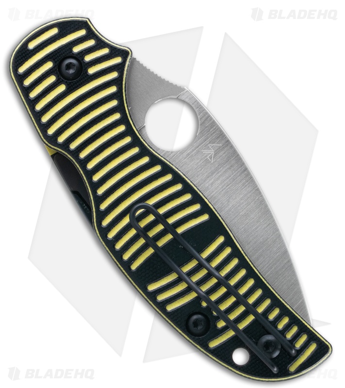 Spyderco Sage 5 Salt Compression Lock Knife Yellow/Black G10 (3" Satin MagnaCut)