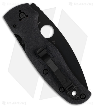 Spyderco Shaman Lightweight Compression Lock Knife Black FRN (3.6" DLC CTS BD1N)