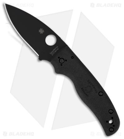 Spyderco Shaman Lightweight Compression Lock Knife Black FRN (3.6" DLC CTS BD1N)