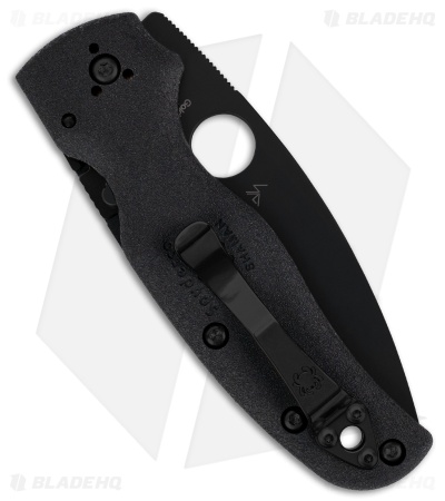 Spyderco Shaman Lightweight Compression Lock Knife Black FRN (3.6" DLC BD1N FS)