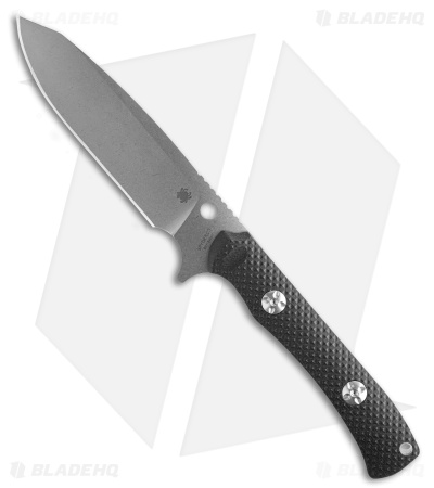 Spyderco Skoli Fixed Blade Knife Black G-10 (4.7" SW 9Cr18MoV)