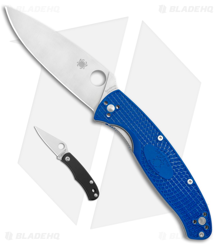 Spyderco Resilience Lightweight Linger Lock Blue + Spyderco Bug Slip Joint Black