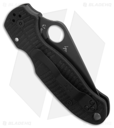 Spyderco Para 3 Salt Compression Lock Knife Black G-10 (2.9" Black MagnaCut)