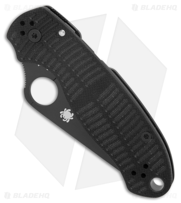Spyderco Para 3 Salt Compression Lock Knife Black G-10 (2.9" Black MagnaCut)