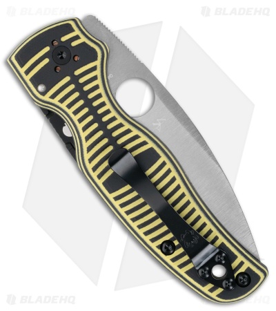 Spyderco Shaman Salt Knife Yellow/Black G-10 (3.6" Satin MagnaCut)