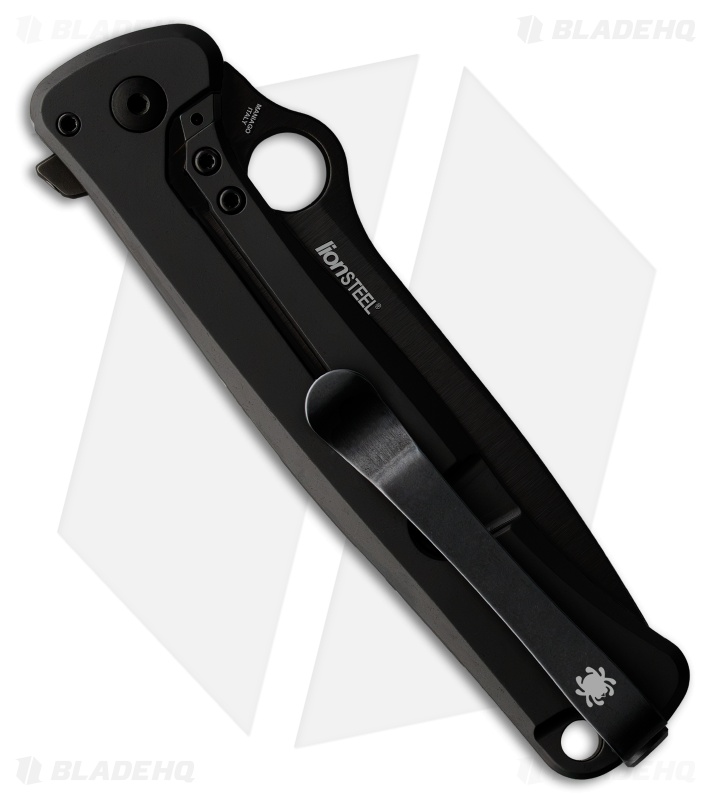 Spyderco Slym R.I.L. Knife Black Ti/FatCarbon Dark Matter Polar (3.4" Black)