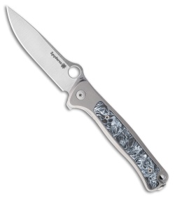 Spyderco Thyn R.I.L. Gray PVD Ti/FatCarbon Dark Matter Polar (2.9" Satin)
