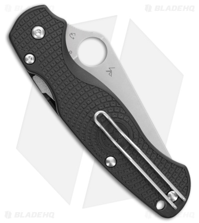 Spyderco Paramilitary 2 Lightweight Knife Black FRN (3.4" Satin) C81PBK2