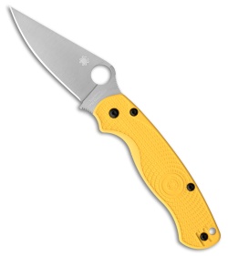 Spyderco Paramilitary 2 Lightweight Salt Yellow FRN (3.45" Satin MagnaCut)
