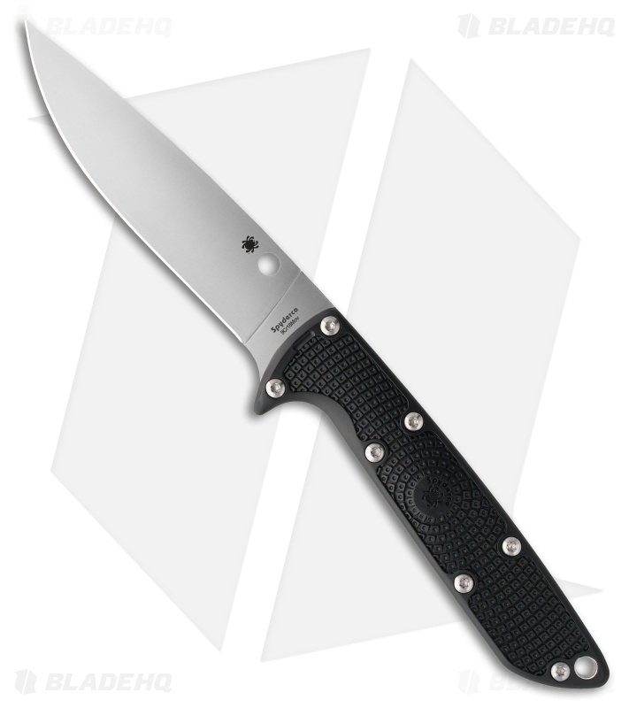 Spyderco Pathway Fixed Blade Knife Black FRN (4.25" Black)