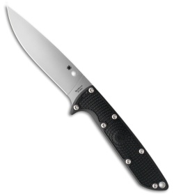 Spyderco Pathway Fixed Blade Knife Black FRN (4.25" Satin)