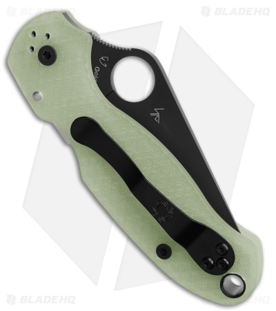 Spyderco Para 3 Compression Lock Diamond Mesh Natural G-10 (3" Black MagnaCut)