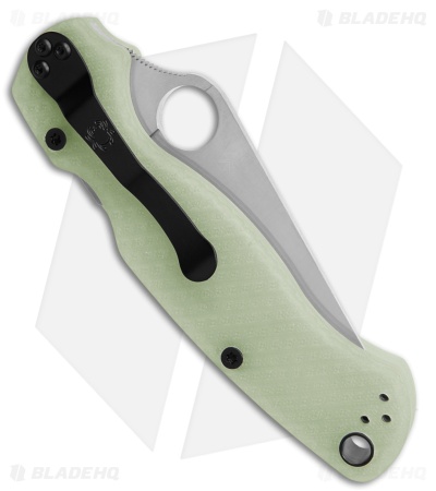 Spyderco Paramilitary 2  Knife Diamond Mesh Natural G-10 (3.4" Satin MagnaCut)